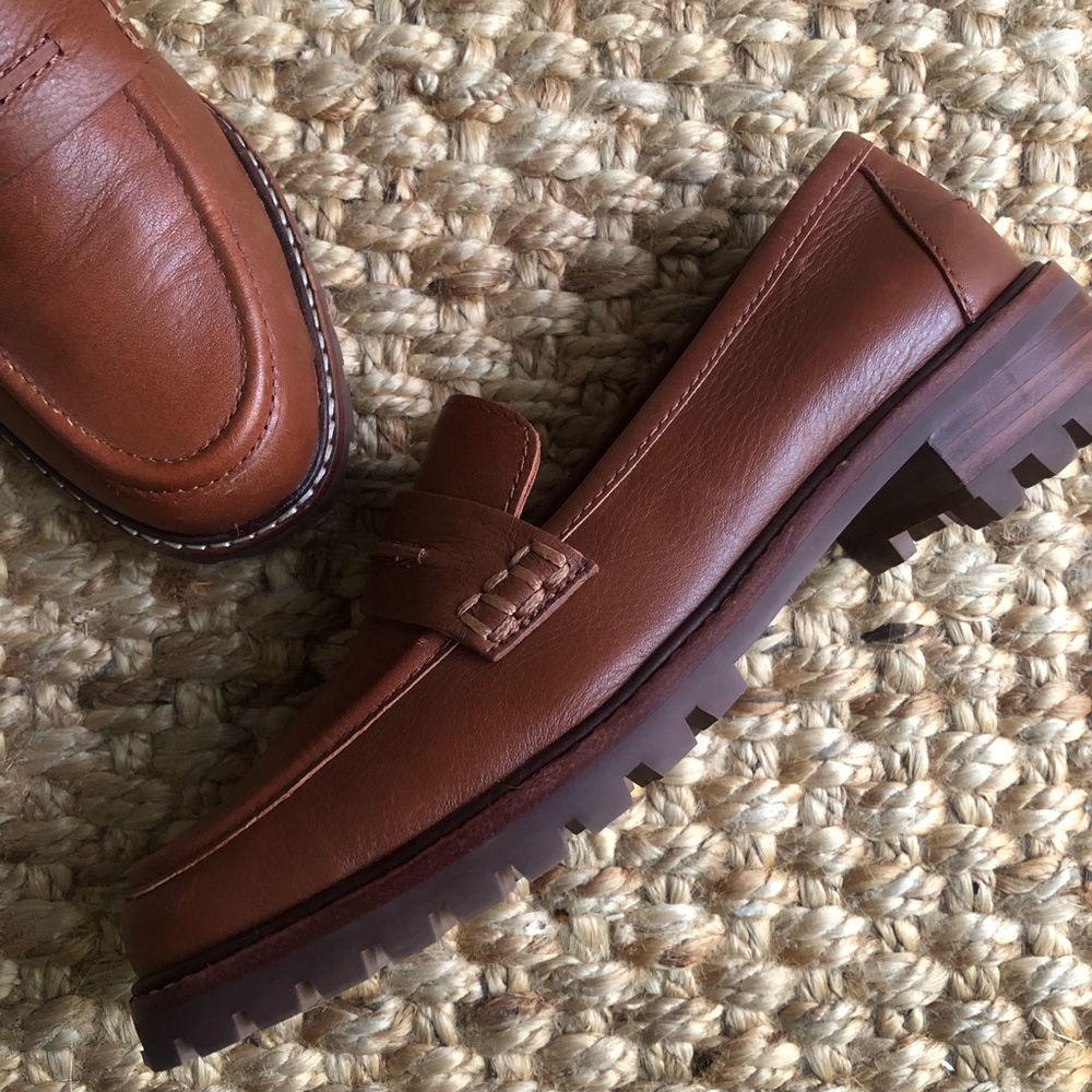 Madewell The Corinne Lugsole Loafer in Dried Maple. Size 5.5 - Picture 6 of 11